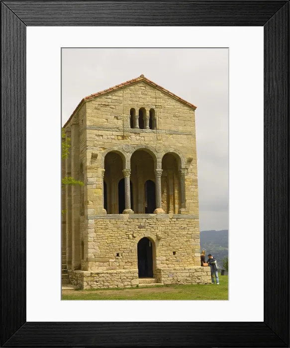 Framed Print : SPAIN. Oviedo. Church of Santa Mara del Naranco. Asturian art. Church constructed by king of Asturias Ramiro I between the years 842 and 850. Preromanesque