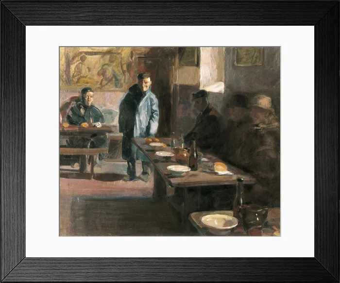 Framed Print : BENLLIURE ORTIZ, Jose (1884-1916). Meal at the home. Oil on canvas. SPAIN. Valencia. San Pio V Fine Arts Museum. - P. Rotger / Iberfoto / Everett Collection (234154)**US SALES ONLY**