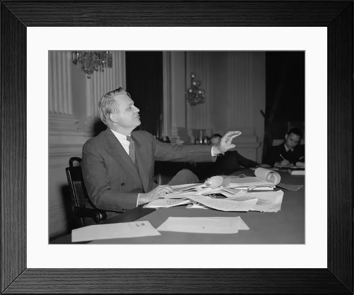 Framed Print : Democrat Congressman Martin Dies from Texas, ca. 1938