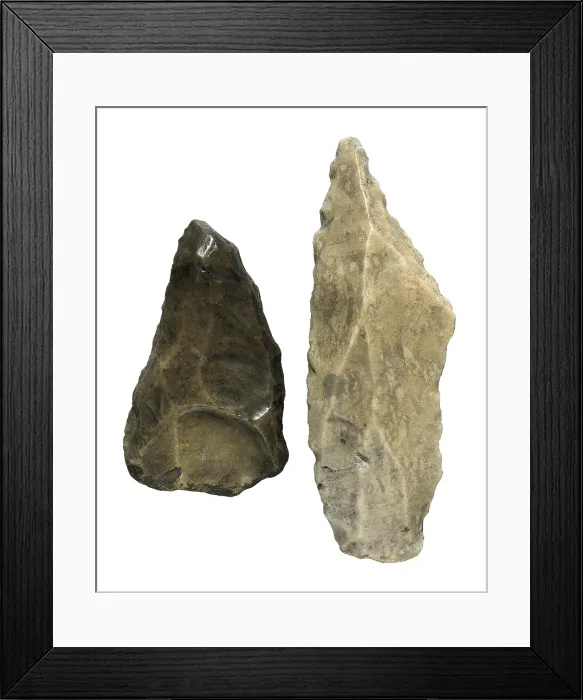 Framed Print : Axes. Middle Paleolithic. SPAIN. Barcelona. Archaeology Museum of Catalonia. Proc: SPAIN. Hoyo de Manzanares. - M.C.Esteban / Iberfoto / Everett Collection (141230)**US SALES ONLY** Framed Print : Axes. Middle Paleolithic. SPAIN. Barcelona. Archaeology Museum of Catalonia. Proc: SPAIN. Hoyo de Manzanares. - M.C.Esteban / Iberfoto / Everett Collection (141230)**US SALES ONLY**