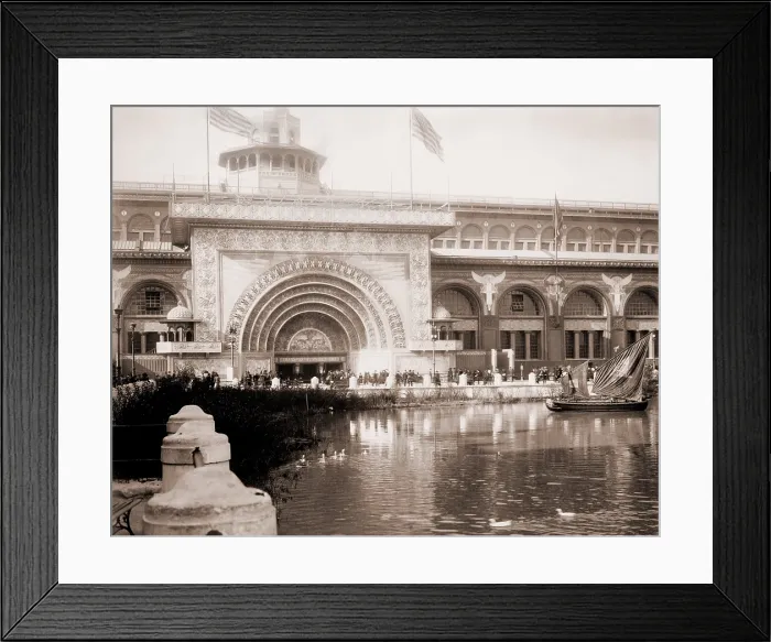 Framed Print : Louis Sullivan (1856-1924), was among the architects commissioned to design buildings for the World's Columbian Exposition, Chicago