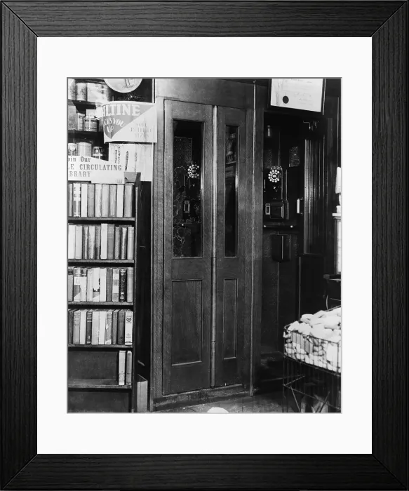 Framed Print : The telephone booth in which Vincent Mad Dog Coll was murdered by assassins working for Dutch Schultz on February 8, 1932 Framed Print : The telephone booth in which Vincent Mad Dog Coll was murdered by assassins working for Dutch Schultz on February 8, 1932