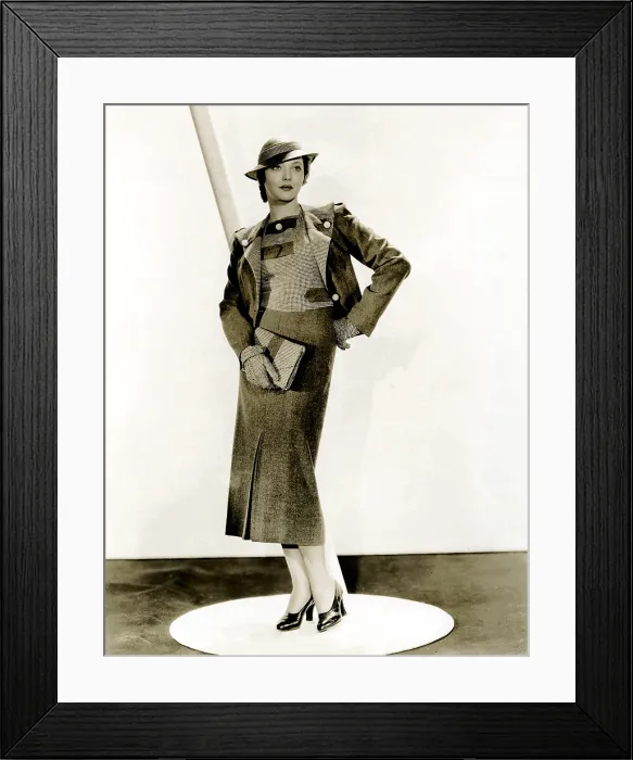Framed Print : THIRTY DAY PRINCESS, Sylvia Sidney, in a suit by Howard Greer, 1934 Framed Print : THIRTY DAY PRINCESS, Sylvia Sidney, in a suit by Howard Greer, 1934