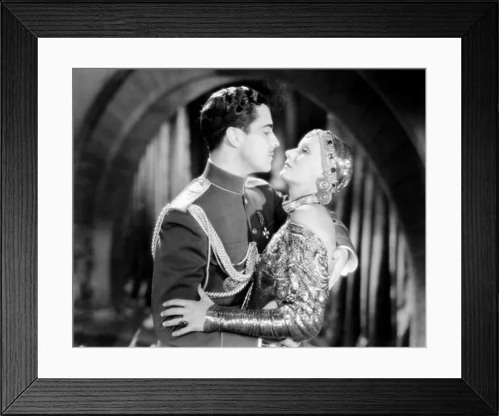 Framed Print : MATA HARI, from left: Ramon Novarro, Greta Garbo, 1931
