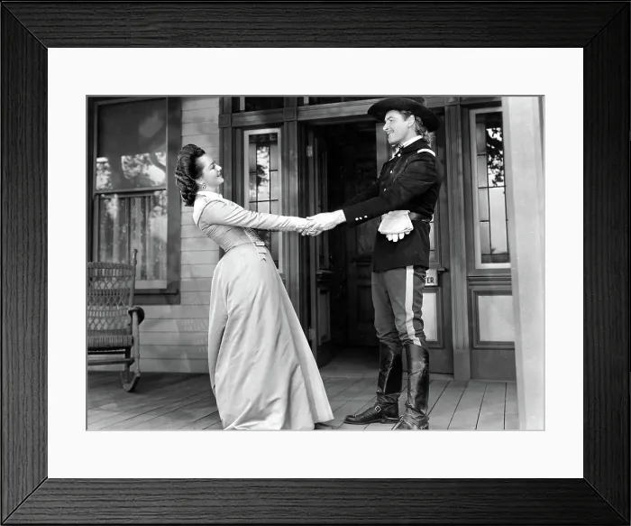 Framed Print : THEY DIED WITH THEIR BOOTS ON, Olivia de Havilland, Errol Flynn, 1941