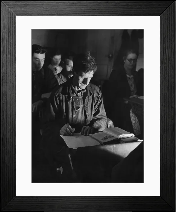 Framed Print : Work Projects Administration adult education class, 1937. (BSLOC_2013_7_39)