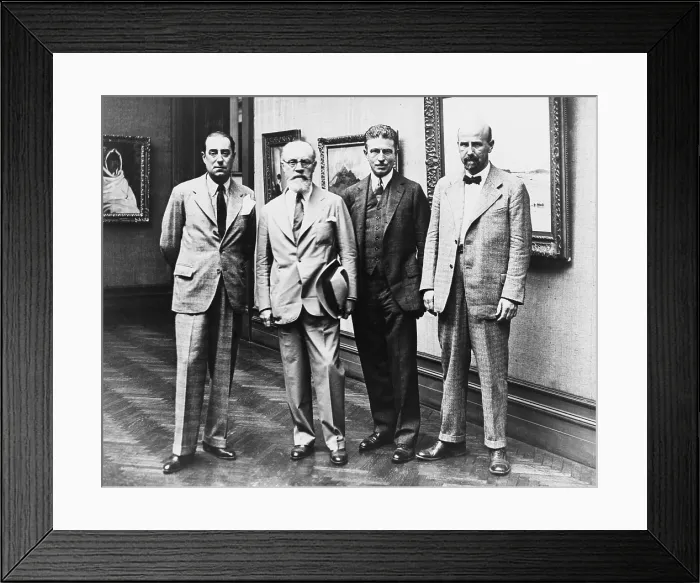 Framed Print : European artists, members of the jury of award for the 29th Carnegie Institute International in Washington in the Corcoran Art Gallery