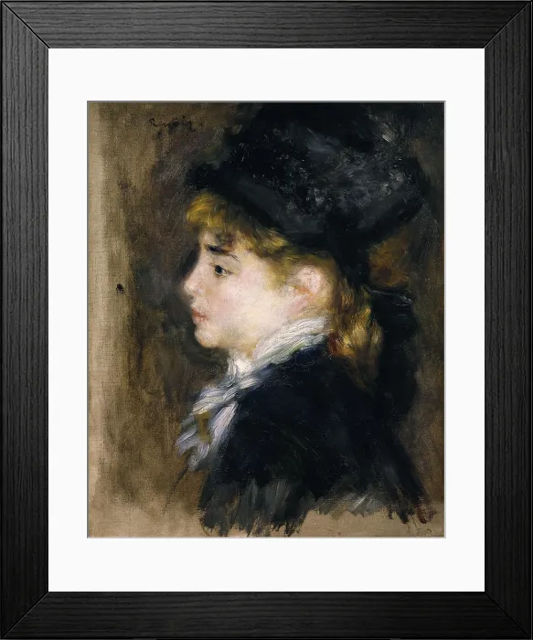 Framed Print : RENOIR, Pierre-Auguste (1841-1919). Portrait of Margot. 1876-1878. Impressionism. Oil on canvas. FRANCE. Paris. Musee d'Orsay (Orsay Museum)
