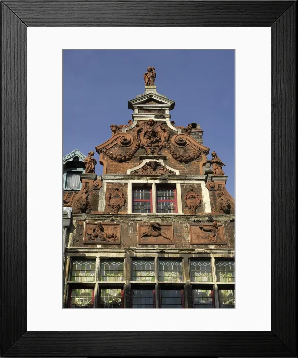 Framed Print : BELGIUM. Ghent. Baroque house 'De Fluitspeler'. Baroque art. - Rafa Perez / Iberfoto / Everett Collection (236186)**US SALES ONLY**