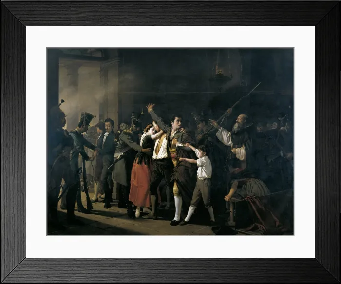 Framed Print : CONTRERAS MUnOZ, Jose Marcelo (1827-1890). Shooting of Patriots in Buen Suceso (on dawn of 3rd May). 1866. Peninsular War (1808). Oil on canvas. SPAIN. Madrid. Museo de Historia