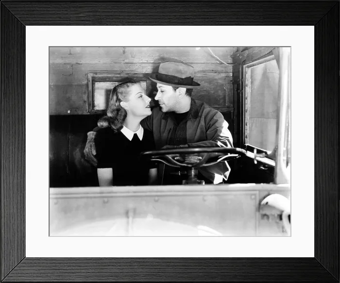 Framed Print : THEY DRIVE BY NIGHT, from left: Ann Sheridan, George Raft, 1940 Framed Print : THEY DRIVE BY NIGHT, from left: Ann Sheridan, George Raft, 1940