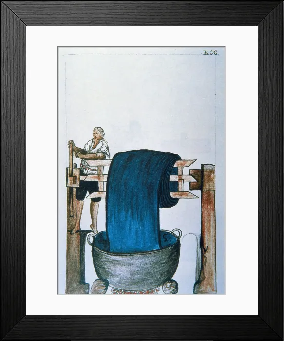 Framed Print : MARTiNEZ COMPAnoN Y BUJANDA, Baltasar Jaime (1735-1797). Trujillo del Peru en el siglo XVIII. 1782 - 1785. Vol. II. Indian people dyeing clothes. Engraving; Watercolour. SPAIN Framed Print : MARTiNEZ COMPAnoN Y BUJANDA, Baltasar Jaime (1735-1797). Trujillo del Peru en el siglo XVIII. 1782 - 1785. Vol. II. Indian people dyeing clothes. Engraving; Watercolour. SPAIN