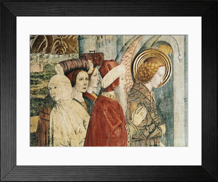 Framed Print : HUGUETJaume (1415-1492). Altarpiece of 2San Bernardino y el ngel Custodio'. 1462-1475. SPAIN. Barcelona. Cathedral. Detail of the Flight of Lot Framed Print : HUGUETJaume (1415-1492). Altarpiece of 2San Bernardino y el ngel Custodio'. 1462-1475. SPAIN. Barcelona. Cathedral. Detail of the Flight of Lot
