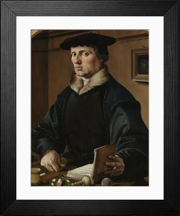 Framed Print : Pieter Gerritsz Bicker, by Maarten van Heemskerck, 1529, Dutch painting, oil on panel Framed Print : Pieter Gerritsz Bicker, by Maarten van Heemskerck, 1529, Dutch painting, oil on panel