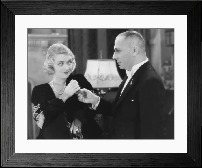Framed Print : THREE FACES EAST, from left: Constance Bennett, Erich von Stroheim, 1930 Framed Print : THREE FACES EAST, from left: Constance Bennett, Erich von Stroheim, 1930