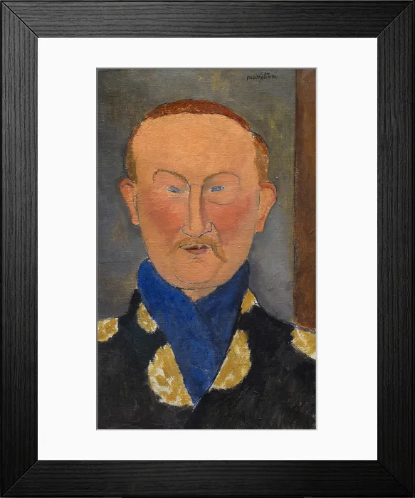Framed Print : Leon Bakst, by Amedeo Modigliani, 1917, Italian painting, oil on canvas Framed Print : Leon Bakst, by Amedeo Modigliani, 1917, Italian painting, oil on canvas