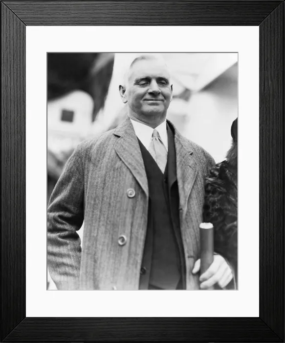 Framed Print : Thomas Pryor Gore (1870-1949), first blind person to serve as a US Senator from 1907-1920 and 1931-36. He was also the grandfather of writer Gore Vidal