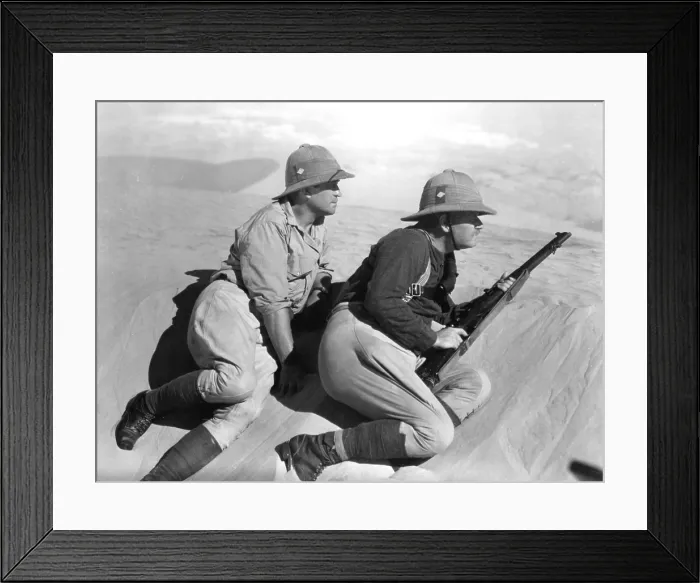 Framed Print : THE LOST PATROL, Victor McLaglen, Alan Hale Sr. 1934 Framed Print : THE LOST PATROL, Victor McLaglen, Alan Hale Sr. 1934