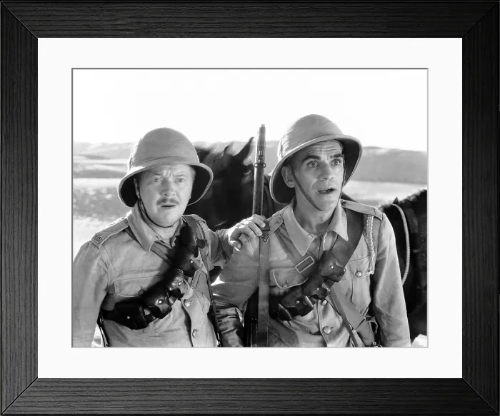 Framed Print : THE LOST PATROL, from left: Billy Bevan, Boris Karloff, 1934