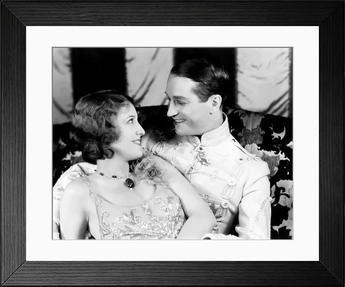 Framed Print : THE LOVE PARADE, from left: Jeanette MacDonald, Maurice Chevalier, 1929