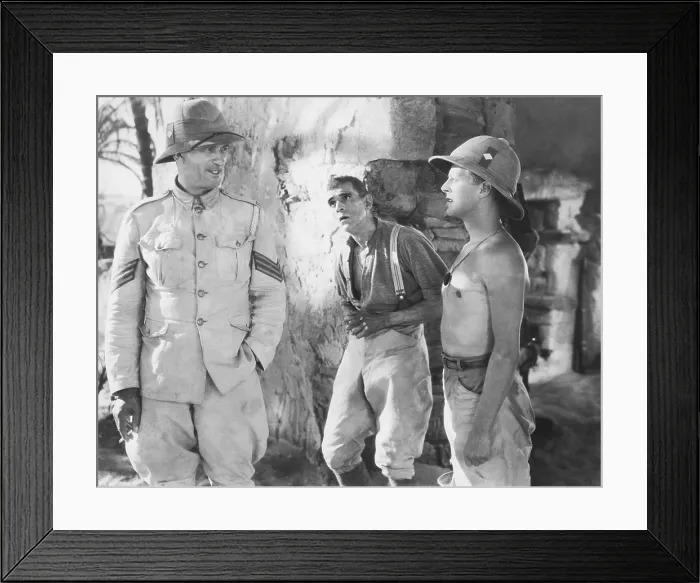 Framed Print : THE LOST PATROL, from left: Victor McLaglen, Boris Karloff, Douglas Walton, 1934 Framed Print : THE LOST PATROL, from left: Victor McLaglen, Boris Karloff, Douglas Walton, 1934