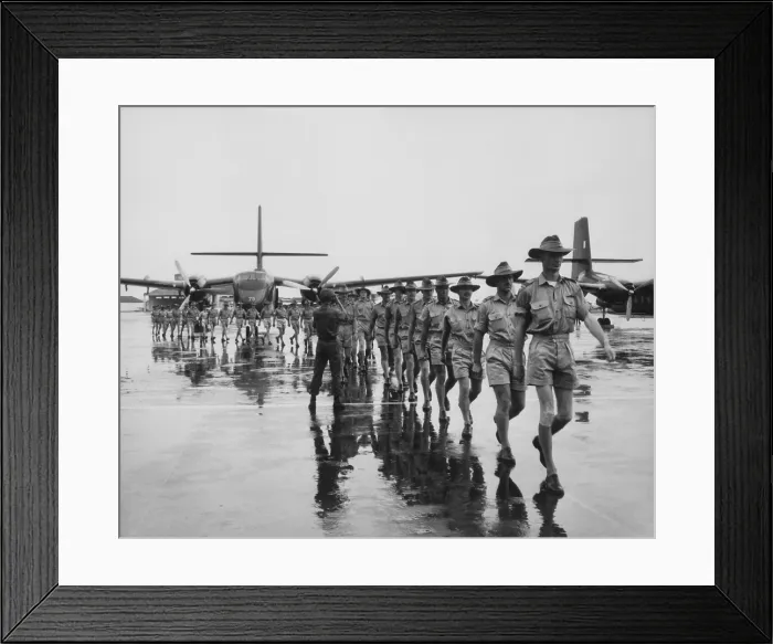 Framed Print : Royal Australian Air Force arrives at Tan Son Nhut Airport, Saigon, on Aug. 10, 1964. Over 60, 000 Australia soldier fought in the Vietnam War from 1962 through the end of 1972 Framed Print : Royal Australian Air Force arrives at Tan Son Nhut Airport, Saigon, on Aug. 10, 1964. Over 60, 000 Australia soldier fought in the Vietnam War from 1962 through the end of 1972