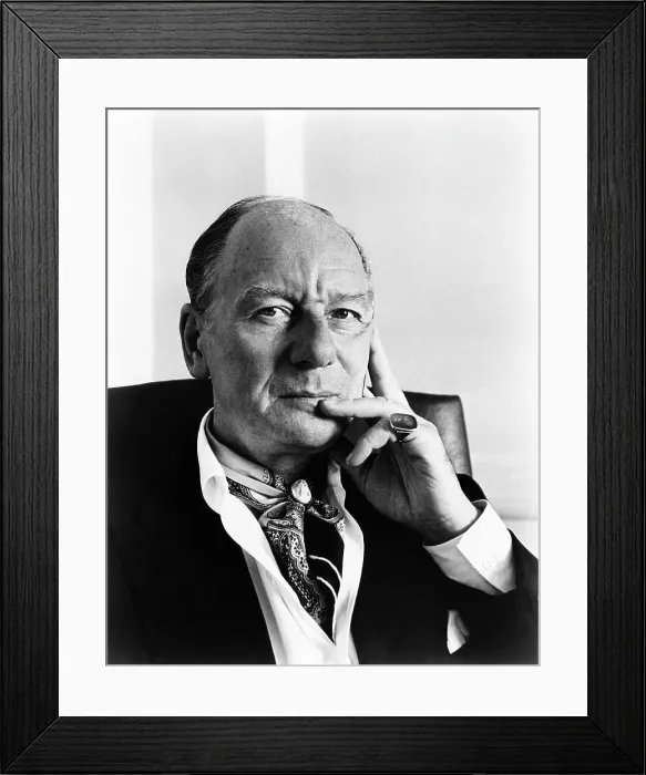 Framed Print : THE LOVED ONE, John Gielgud, 1965 Framed Print : THE LOVED ONE, John Gielgud, 1965