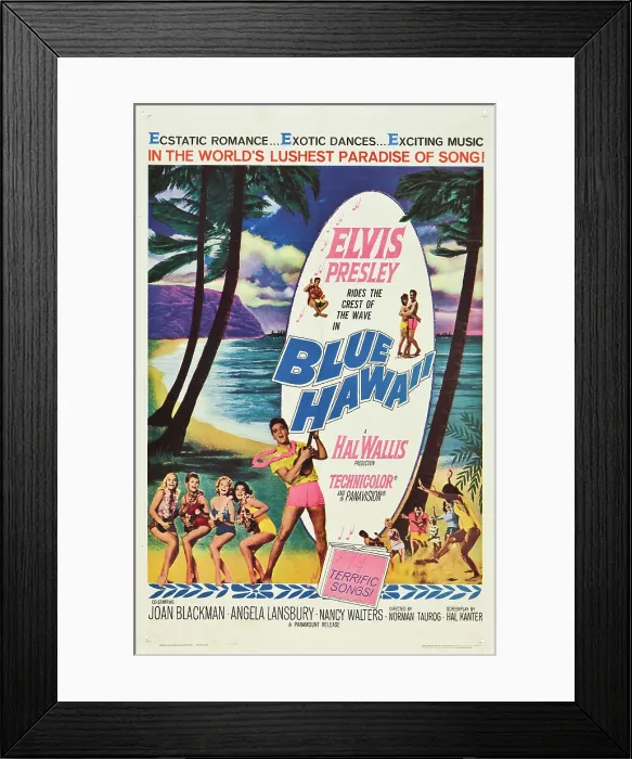 Framed Print : BLUE HAWAII, Elvis Presley, 1961