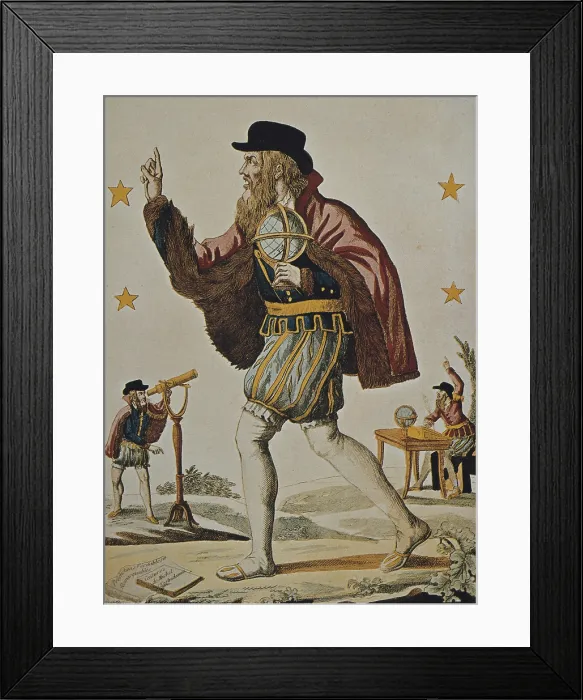 Framed Print : NOSTRADAMUS, Michel de Notre Dame (1503-1566). French physician and astrologer, author of book of predictions 'Astrological Centuries' (1555)