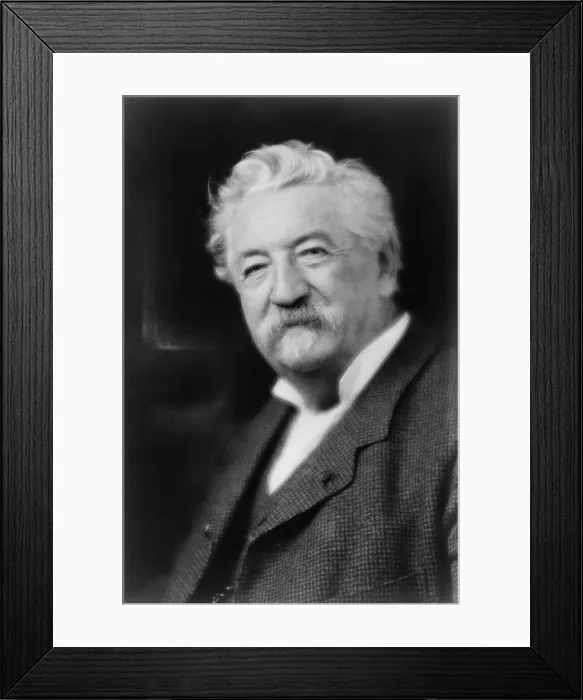Framed Print : Antoine Lumiere (1840-1911), father of the famous Lumiere brothers, Auguste and Louis, partnered with his sons in their early efforts to develop motion pictures