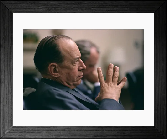 Framed Print : Justice Abe Fortas (1910-1982), in a White House meeting on Nov. 2, 1967 Framed Print : Justice Abe Fortas (1910-1982), in a White House meeting on Nov. 2, 1967