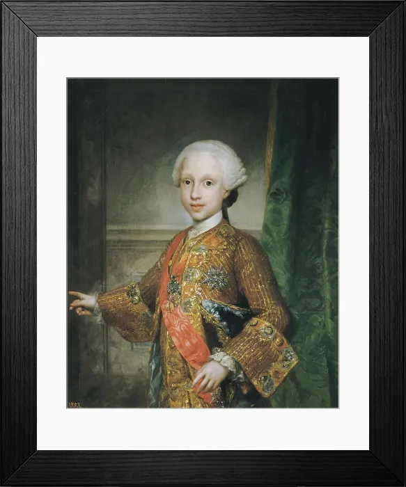 Framed Print : MENGS, Anton Raphael (1728-1779). Infante don Xavier of Bourbon. 1759. Oil on canvas. SPAIN. Madrid. Prado Museum. - CAGP / Iberfoto / Everett Collection (236879)**US SALES ONLY** Framed Print : MENGS, Anton Raphael (1728-1779). Infante don Xavier of Bourbon. 1759. Oil on canvas. SPAIN. Madrid. Prado Museum. - CAGP / Iberfoto / Everett Collection (236879)**US SALES ONLY**