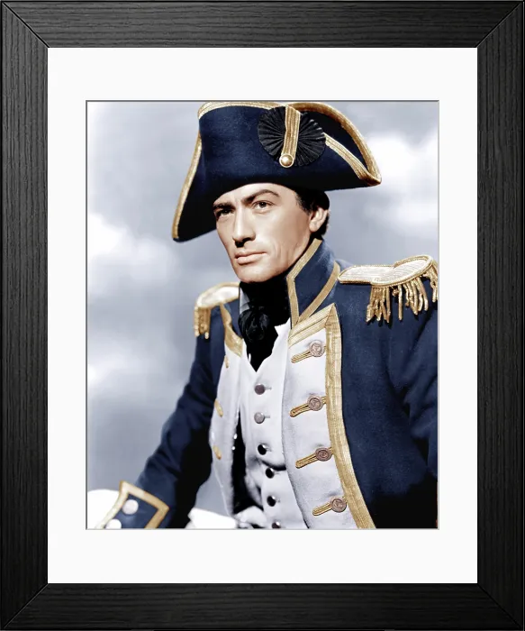 Framed Print : CAPTAIN HORATIO HORNBLOWER, Gregory Peck, 1951 Framed Print : CAPTAIN HORATIO HORNBLOWER, Gregory Peck, 1951