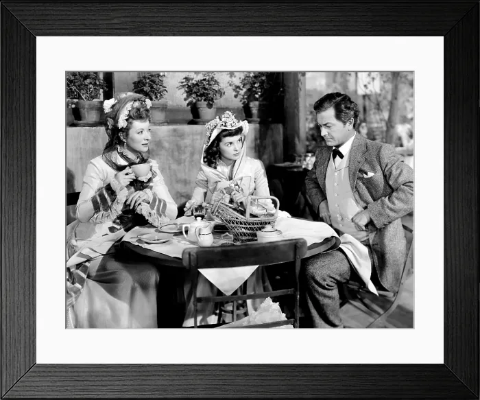 Framed Print : THAT FORSYTE WOMAN, from left: Greer Garson, Janet Leigh, Robert Young, 1949