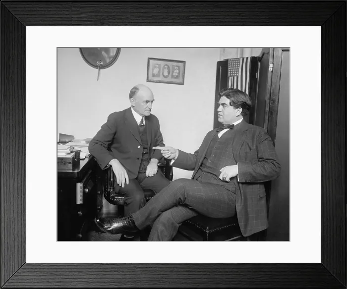 Framed Print : Representative John I. Nolan (1874-1922) meeting with John L. Lewis (1880-1969), in April 1922 Framed Print : Representative John I. Nolan (1874-1922) meeting with John L. Lewis (1880-1969), in April 1922