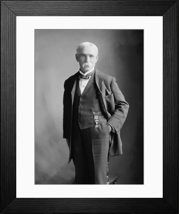 Framed Print : Terence Vincent Powderly (1849-1924), in his later career as the Chief Information Officer for the U.S. Bureau of Immigration, a post he held from 1907 to 1921