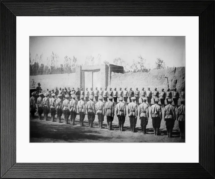 Framed Print : Russian troops invaded Iran in 1911