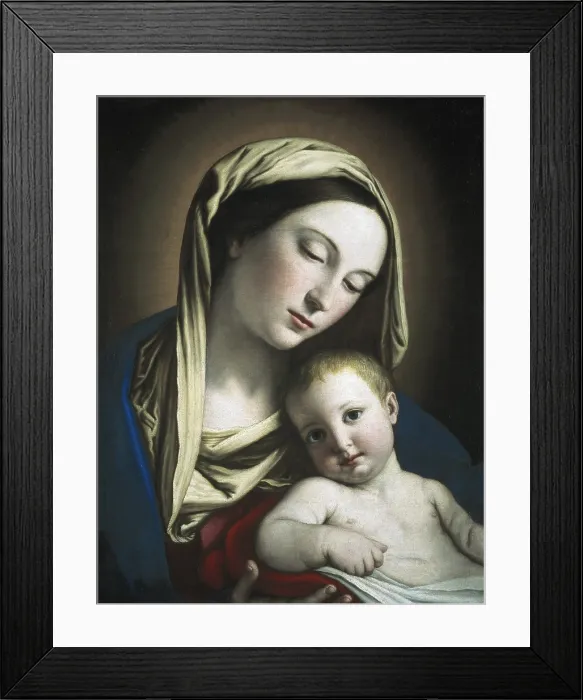 Framed Print : SASSOFERRATO, Giovanni Battista Salvi, called Il (1609-1685). Virgin and Child. 17th c. Baroque art. Oil on canvas. ITALY. Rome Framed Print : SASSOFERRATO, Giovanni Battista Salvi, called Il (1609-1685). Virgin and Child. 17th c. Baroque art. Oil on canvas. ITALY. Rome