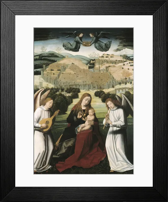 Framed Print : Christus, Petrus. The Virgin of Granada. beg. 16th c. Attributed work. Flemish art. Oil on wood. Private Collection Framed Print : Christus, Petrus. The Virgin of Granada. beg. 16th c. Attributed work. Flemish art. Oil on wood. Private Collection