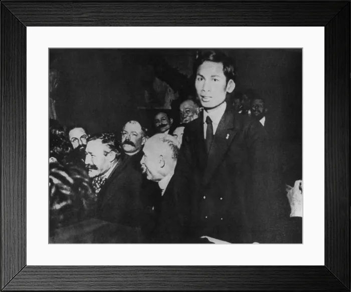 Framed Print : Ho Chi Minh petitioned for the independence of Vietnam at Paris Conference. 1919. At age 28 he called for the Western powers to remove the French from Vietnam. (BSLOC_2012_4_200)