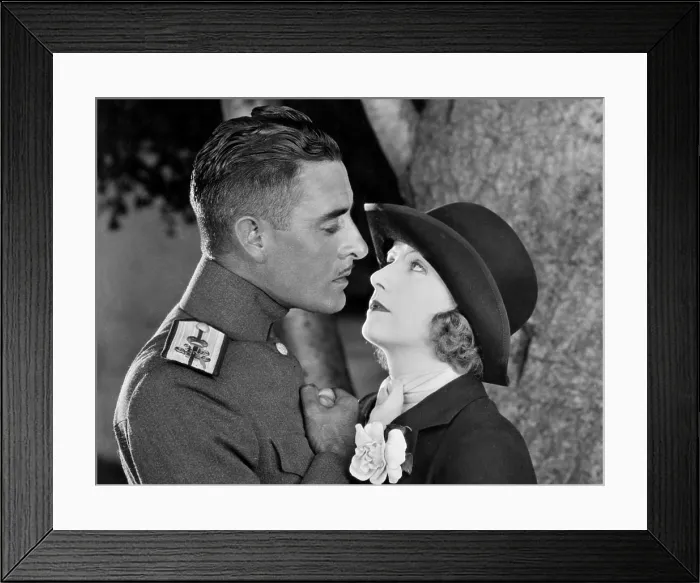 Framed Print : LOVE, from left, John Gilbert, Greta Garbo, 1927