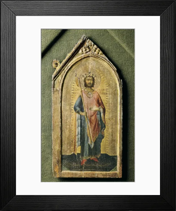 Framed Print : MARTINI, Simone di Martino, called Simone (1284-1344). Saint Ladislas. ca. 1326. Renaissance art. Trecento. Sienese school. Tempera on wood. ITALY. Altomonte Framed Print : MARTINI, Simone di Martino, called Simone (1284-1344). Saint Ladislas. ca. 1326. Renaissance art. Trecento. Sienese school. Tempera on wood. ITALY. Altomonte
