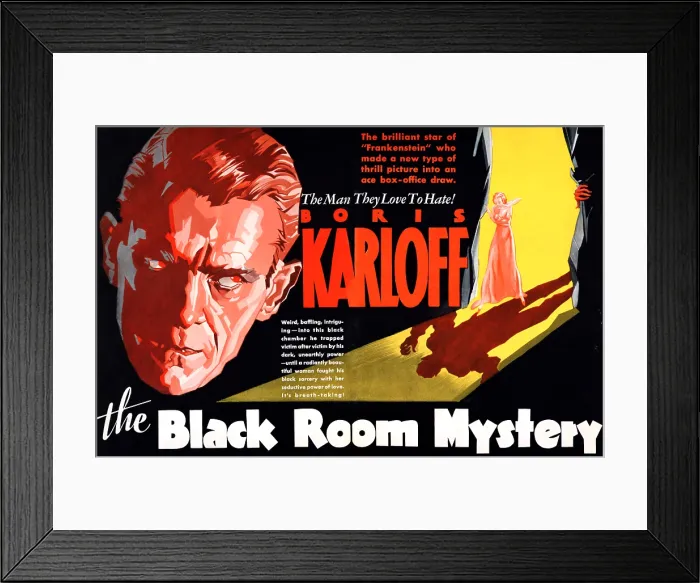 Framed Print : THE BLACK ROOM, (UK release title, THE BLACK ROOM MYSTERY), Boris Karloff, 1935