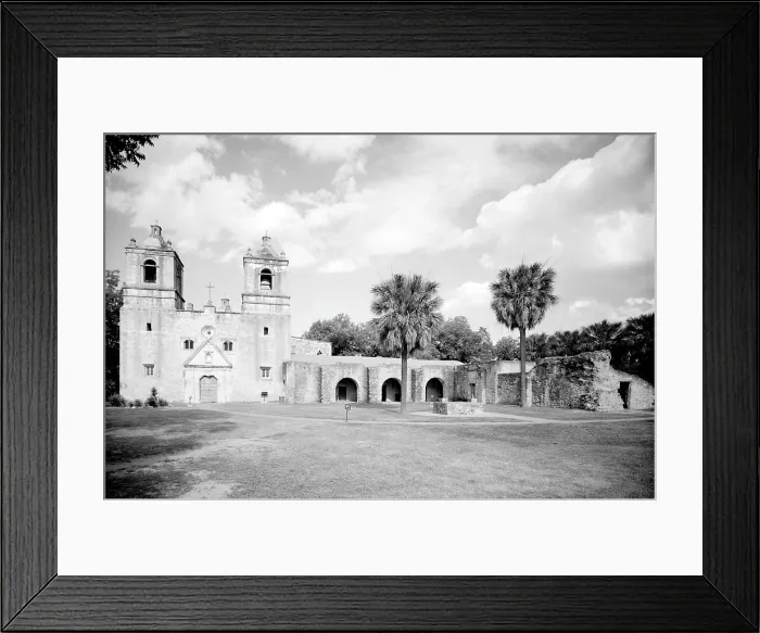 Framed Print : Misin Nuestra Seora de la Pursima Concepcin de Acua, San Antonio, Texas. 1936 Framed Print : Misin Nuestra Seora de la Pursima Concepcin de Acua, San Antonio, Texas. 1936