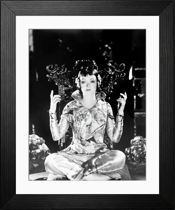 Framed Print : THE MASK OF FU MANCHU, Myrna Loy (in a costume by Adrian), 1932