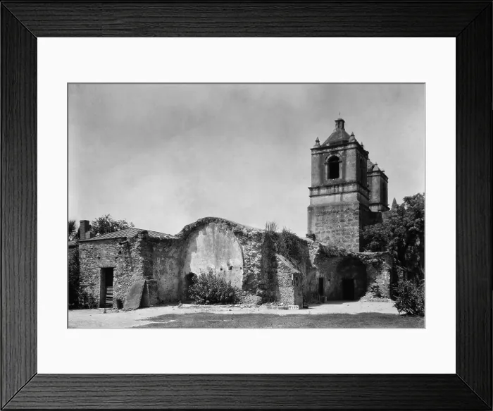 Framed Print : Misin Nuestra Seora de la Pursima Concepcin de Acua, San Antonio, Texas. 1936 Framed Print : Misin Nuestra Seora de la Pursima Concepcin de Acua, San Antonio, Texas. 1936