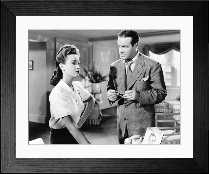 Framed Print : THEY GOT ME COVERED, from left, Dorothy Lamour, Bob Hope, 1943 Framed Print : THEY GOT ME COVERED, from left, Dorothy Lamour, Bob Hope, 1943