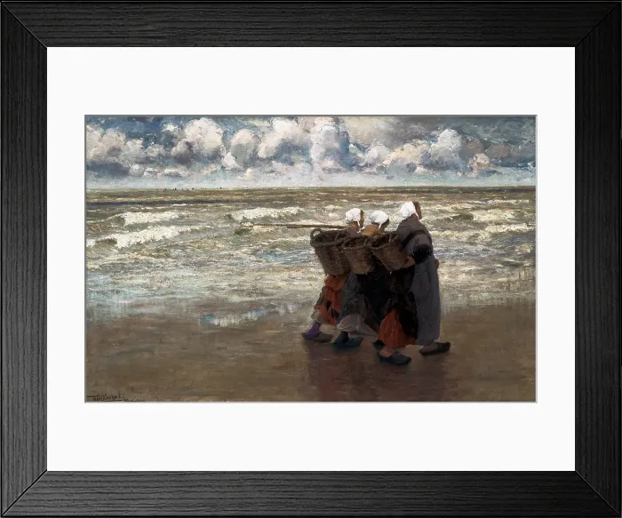 Framed Print : VERSTRAETE, Theodore (1850-1907). Return from fishing. 19th c. Oil on canvas. BELGIUM. Tournai. Fine Arts Museum. - Maeyaert / Iberfoto / Everett Collection (593343)**US SALES ONLY** Framed Print : VERSTRAETE, Theodore (1850-1907). Return from fishing. 19th c. Oil on canvas. BELGIUM. Tournai. Fine Arts Museum. - Maeyaert / Iberfoto / Everett Collection (593343)**US SALES ONLY**