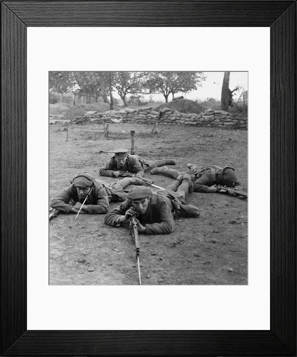 Framed Print : British WW1 soldiers listening for an chance to advance on German position. 1916. (BSLOC_2012_4_130) Framed Print : British WW1 soldiers listening for an chance to advance on German position. 1916. (BSLOC_2012_4_130)