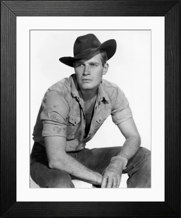Framed Print : LUCY GALLANT, Charlton Heston, 1955 Framed Print : LUCY GALLANT, Charlton Heston, 1955
